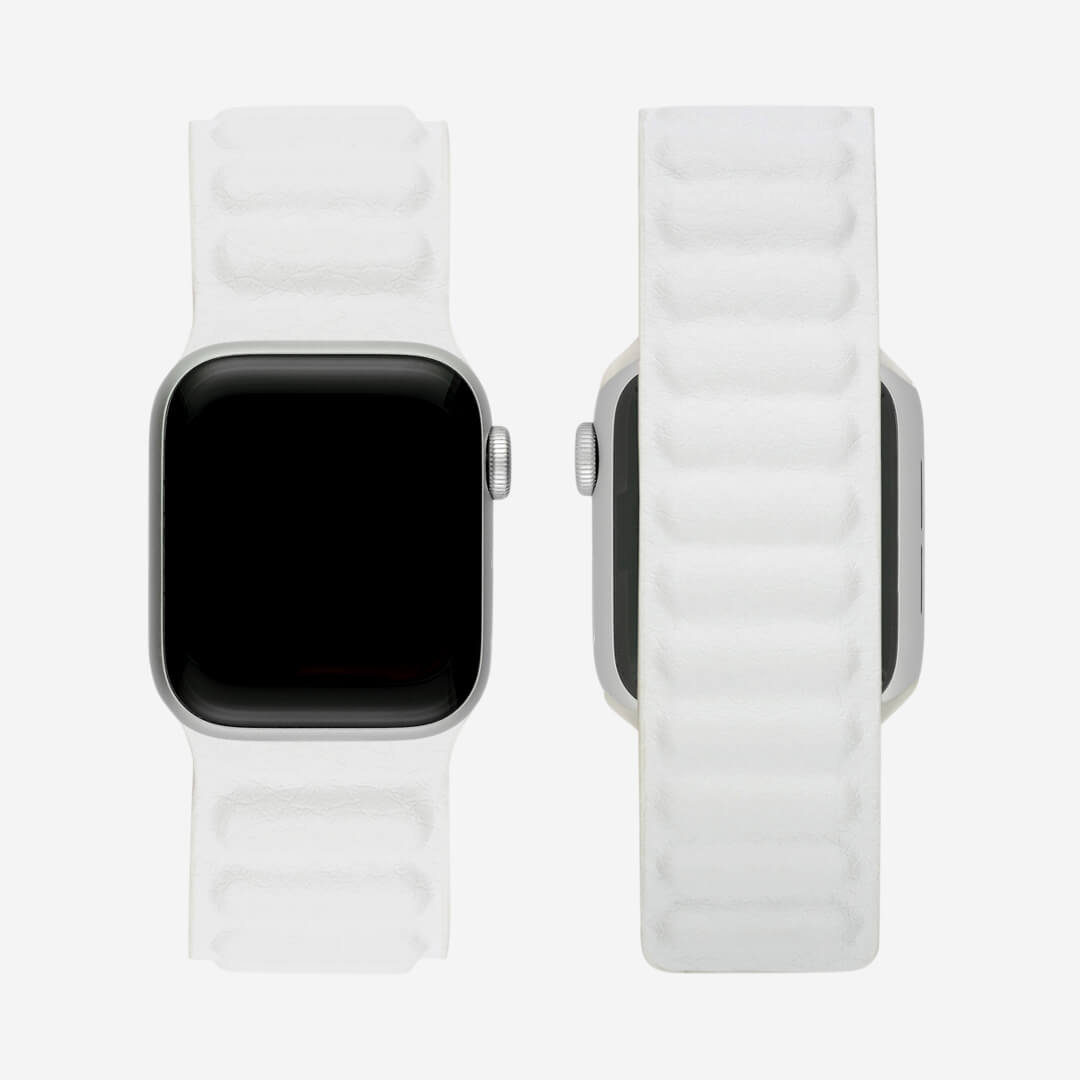 Magnetic Link Apple Watch Band - White