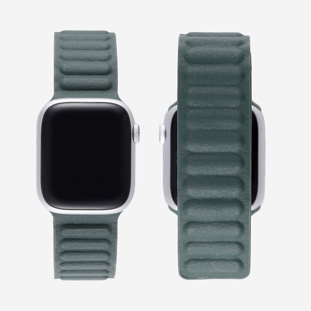 Magnetic Link Apple Watch Band - Sequoia Green