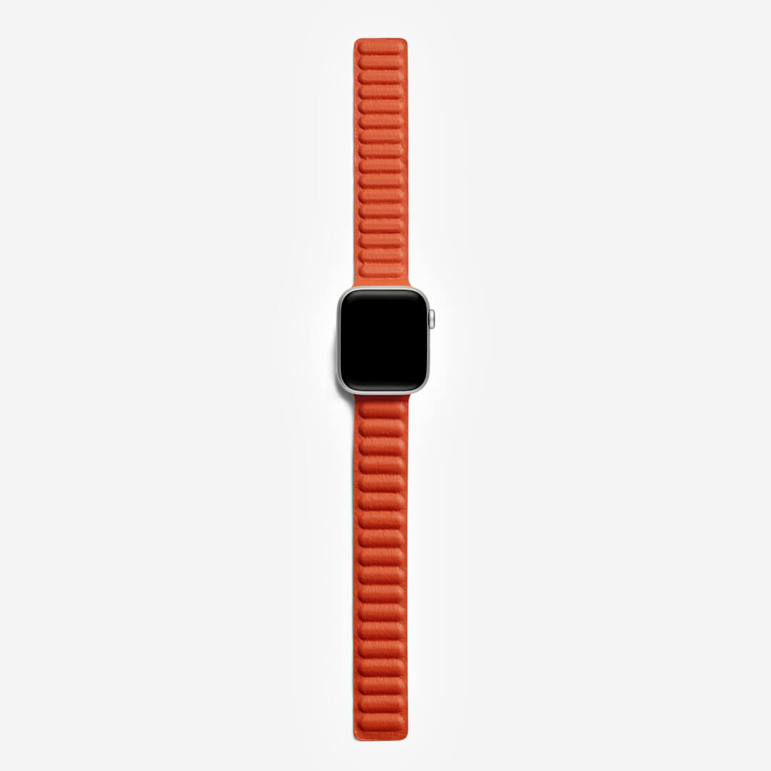 Magnetic Link Apple Watch Band - Papaya