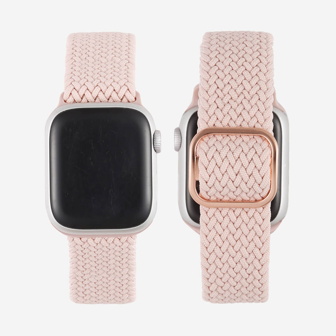 Maui Braided Loop Apple Watch Band - Pink / Rose Gold