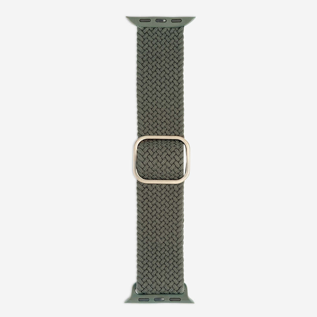 Maui Braided Loop Apple Watch Band - Inverness Green