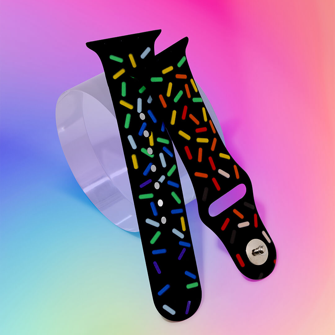 Midsumma Silicone Apple Watch Band - Black