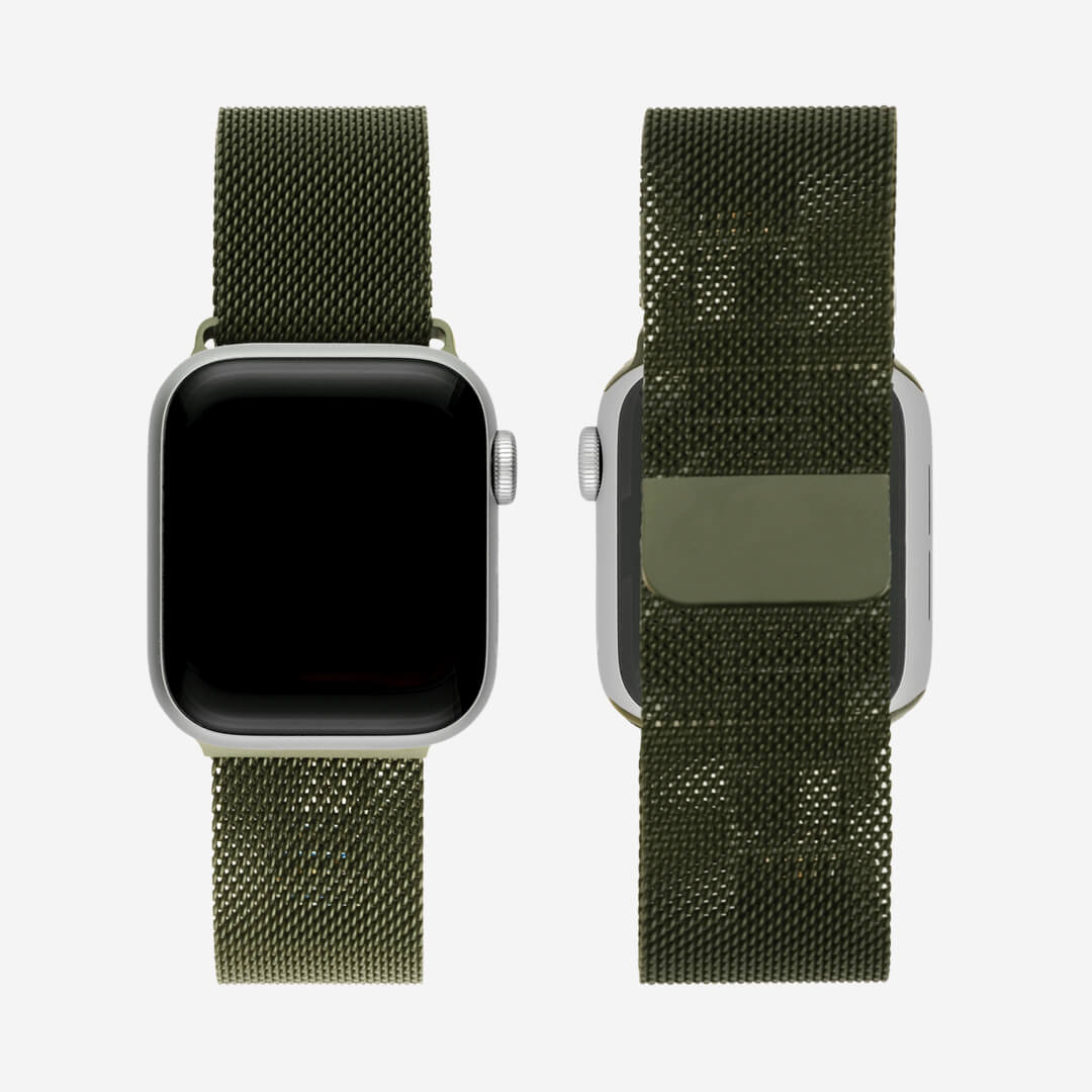 Milanese Loop Apple Watch Band - Green