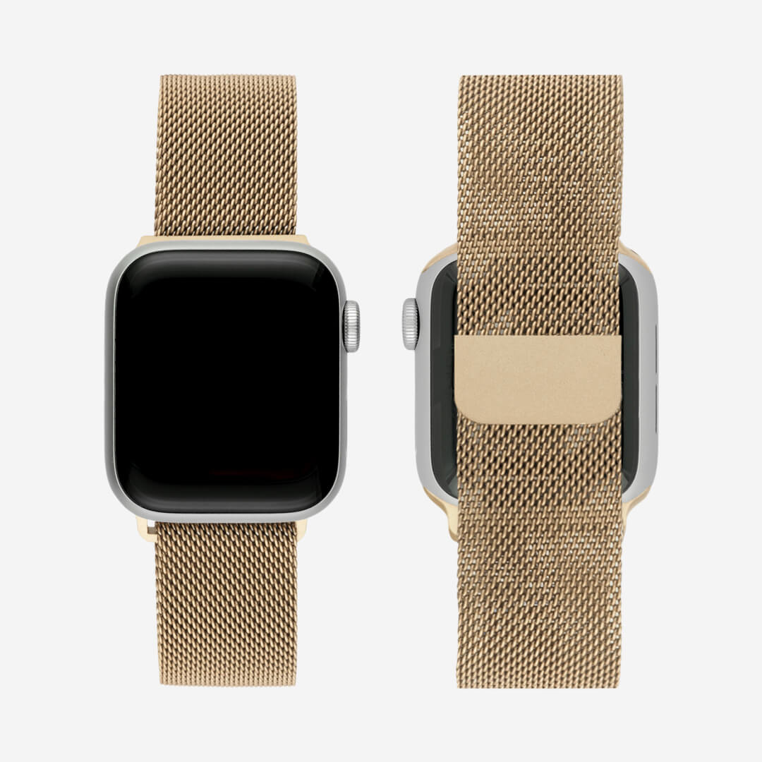 Milanese Loop Apple Watch Band - Vintage Gold
