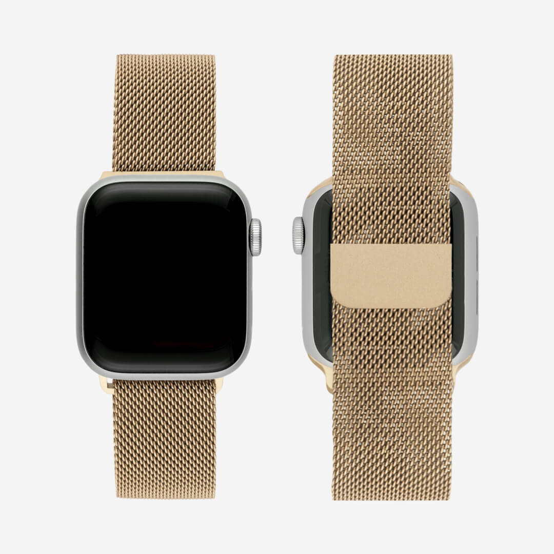 Milanese Loop Apple Watch Band - Vintage Gold