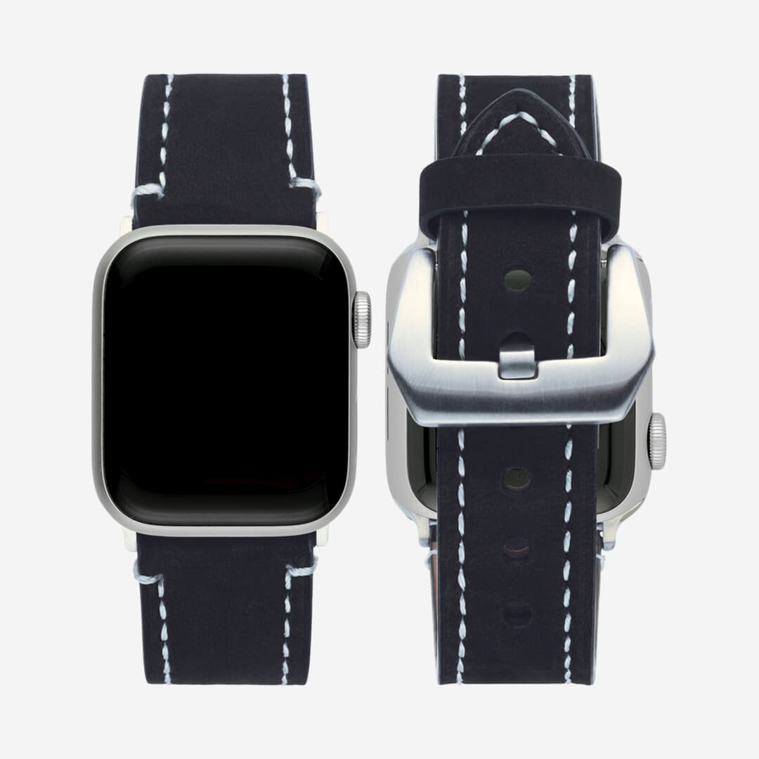 Onyx Leather Apple Watch Band