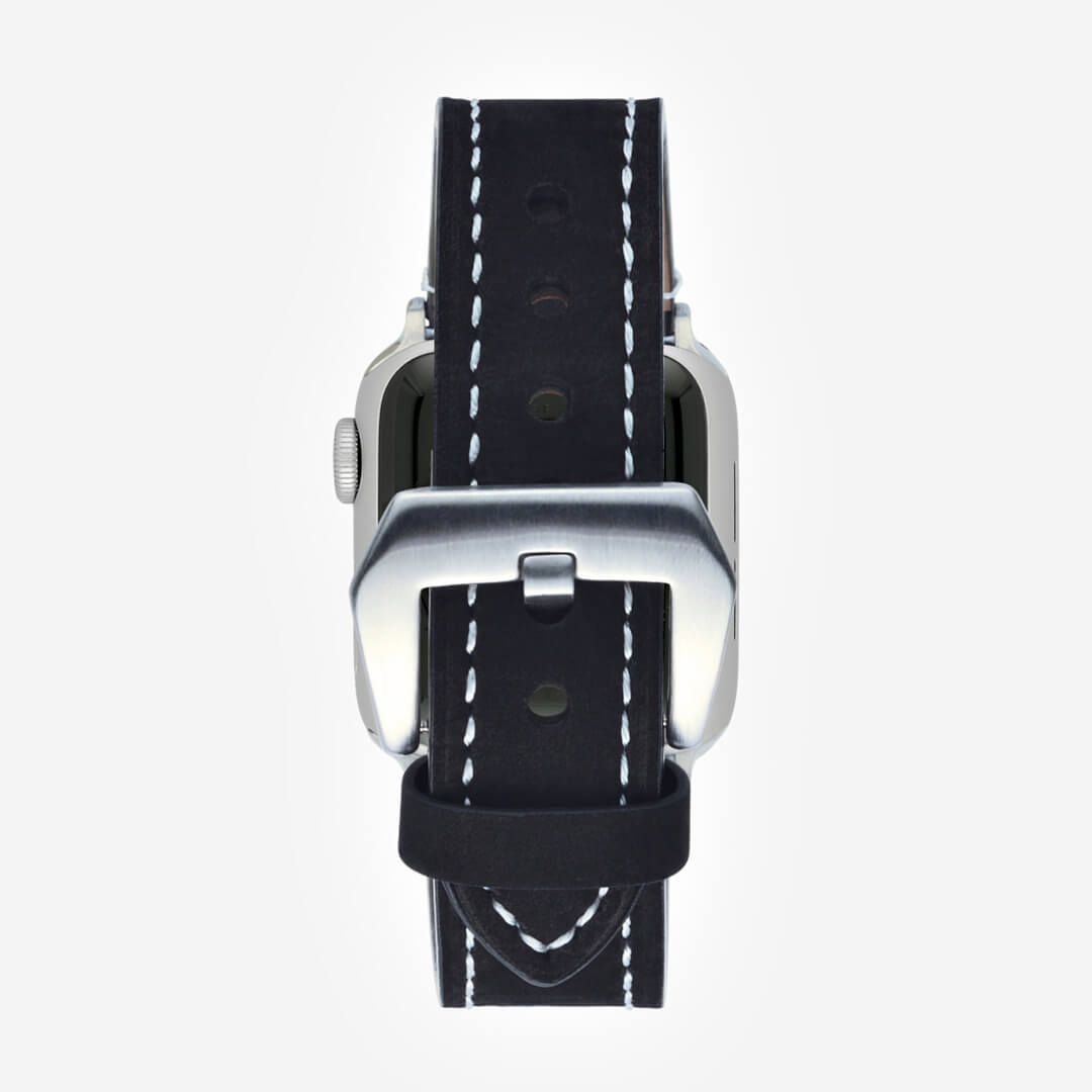 Onyx Leather Apple Watch Band