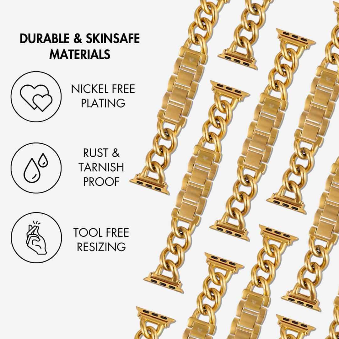 Nickel Free Plating, Rust & Tarnish Proof, Tool Free Resizing