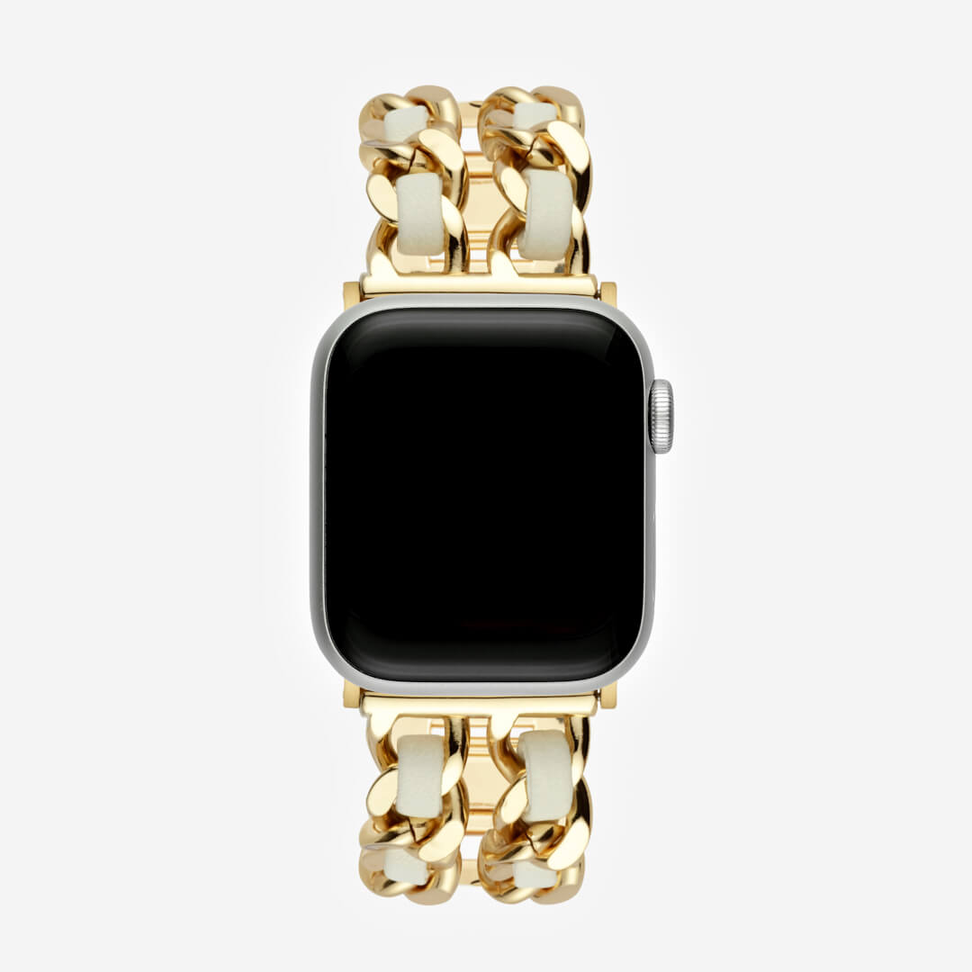 Paris Bracelet Apple Watch Band - Gold / White