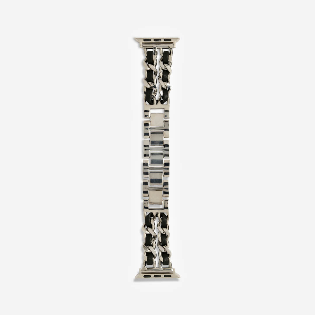 Paris Bracelet Apple Watch Band - Silver / Black