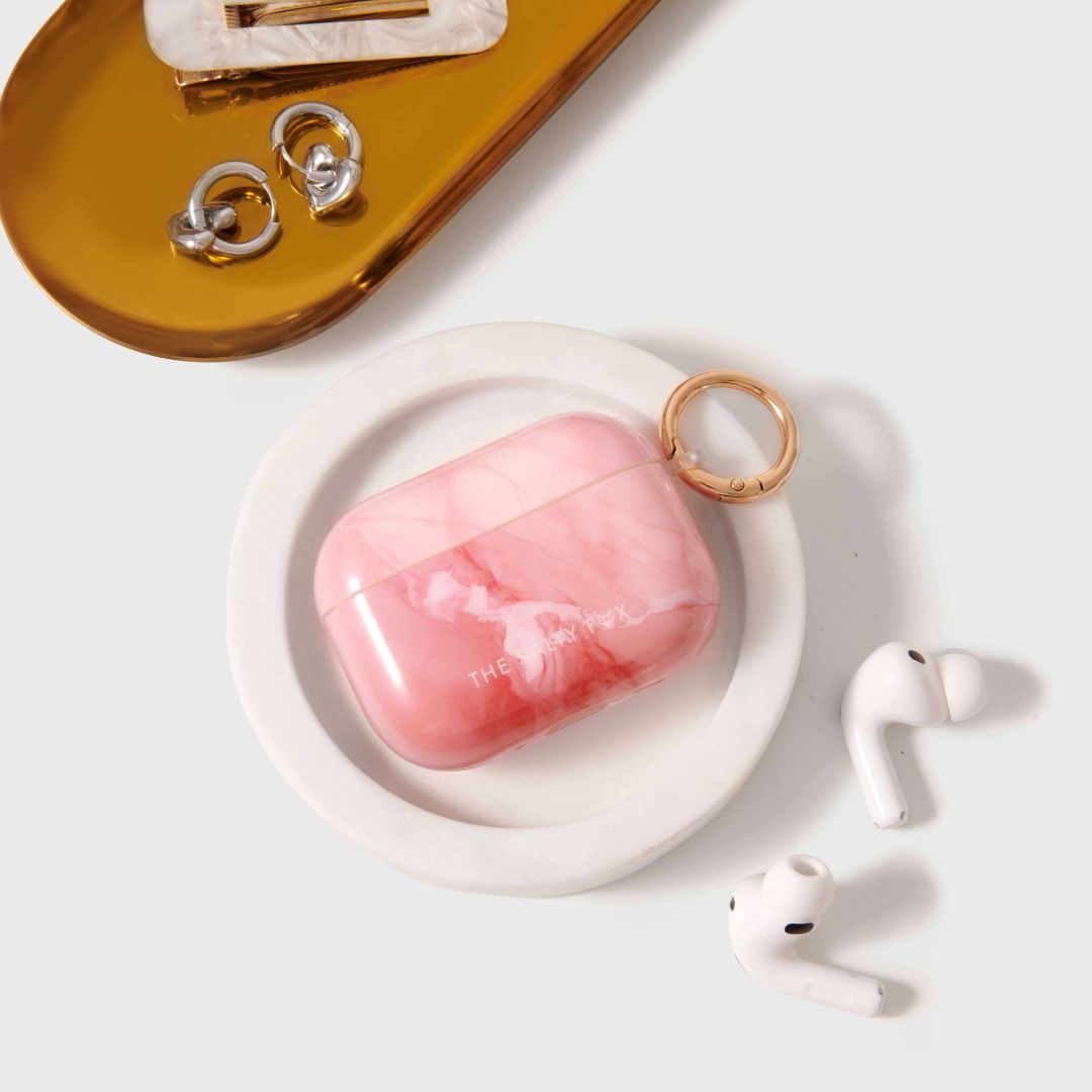 Rose Marble AirPods Case