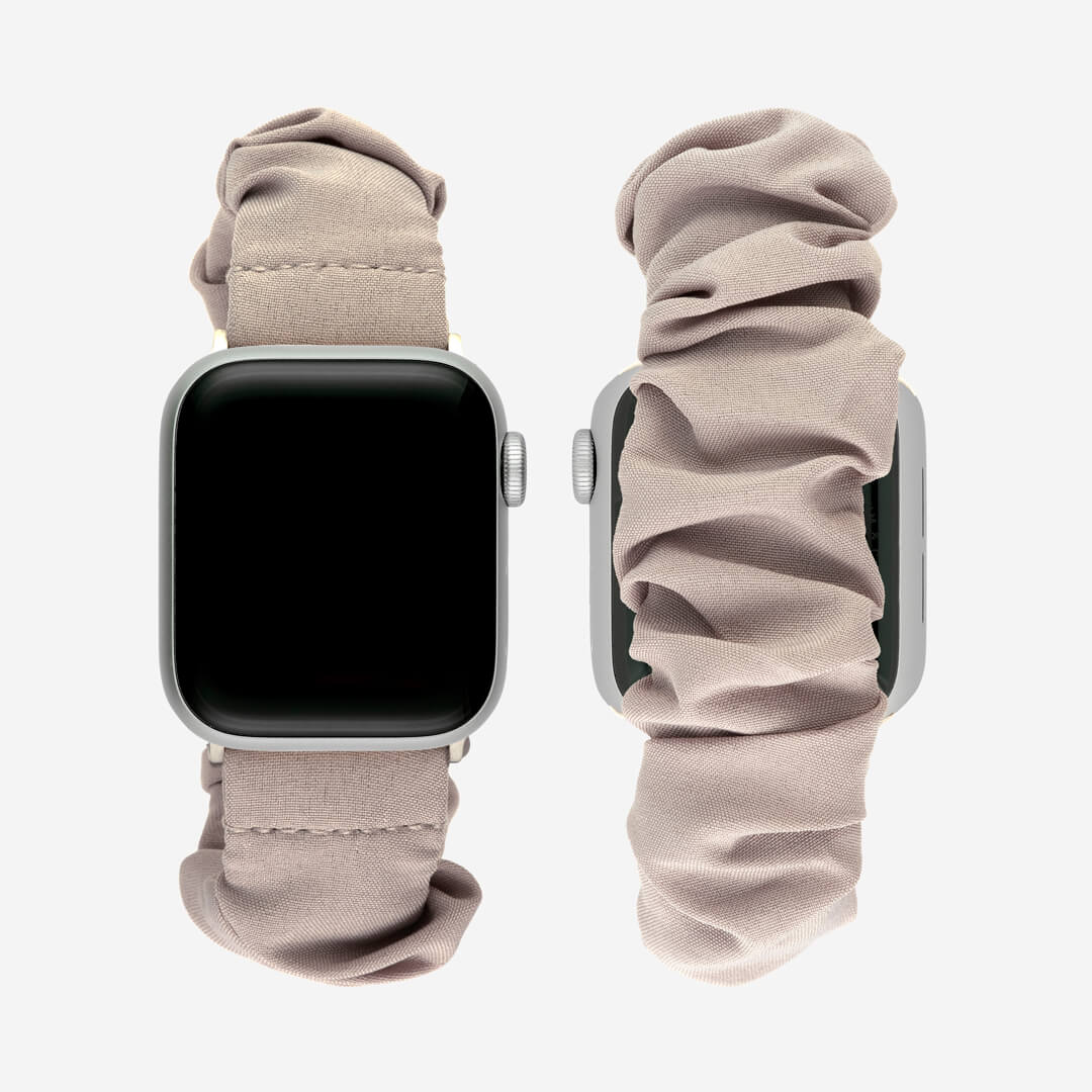 Scrunchie Apple Watch Band - French Grey