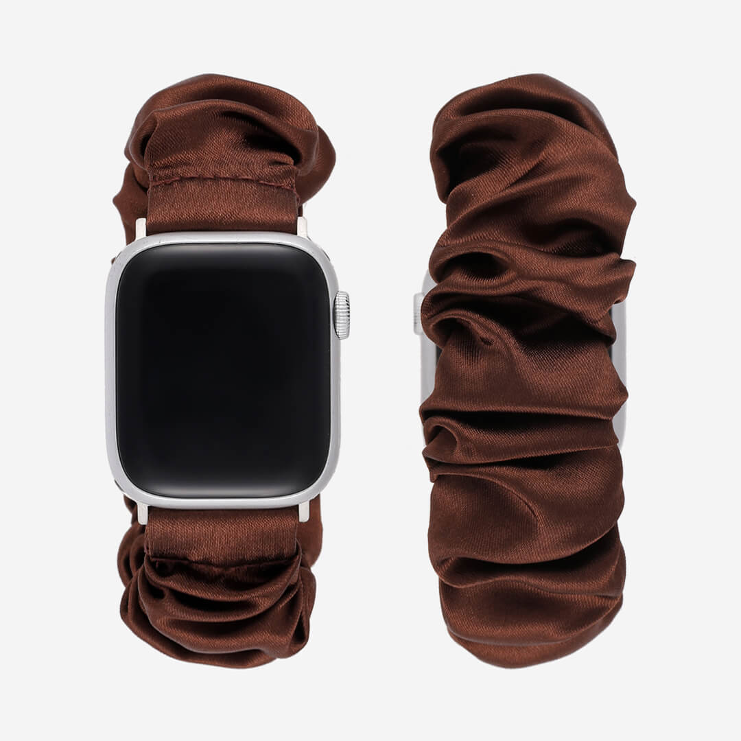 Scrunchie Apple Watch Band - Chocolate