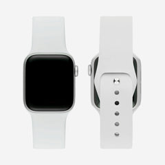 Classic Silicone Apple Watch Band White The Salty Fox