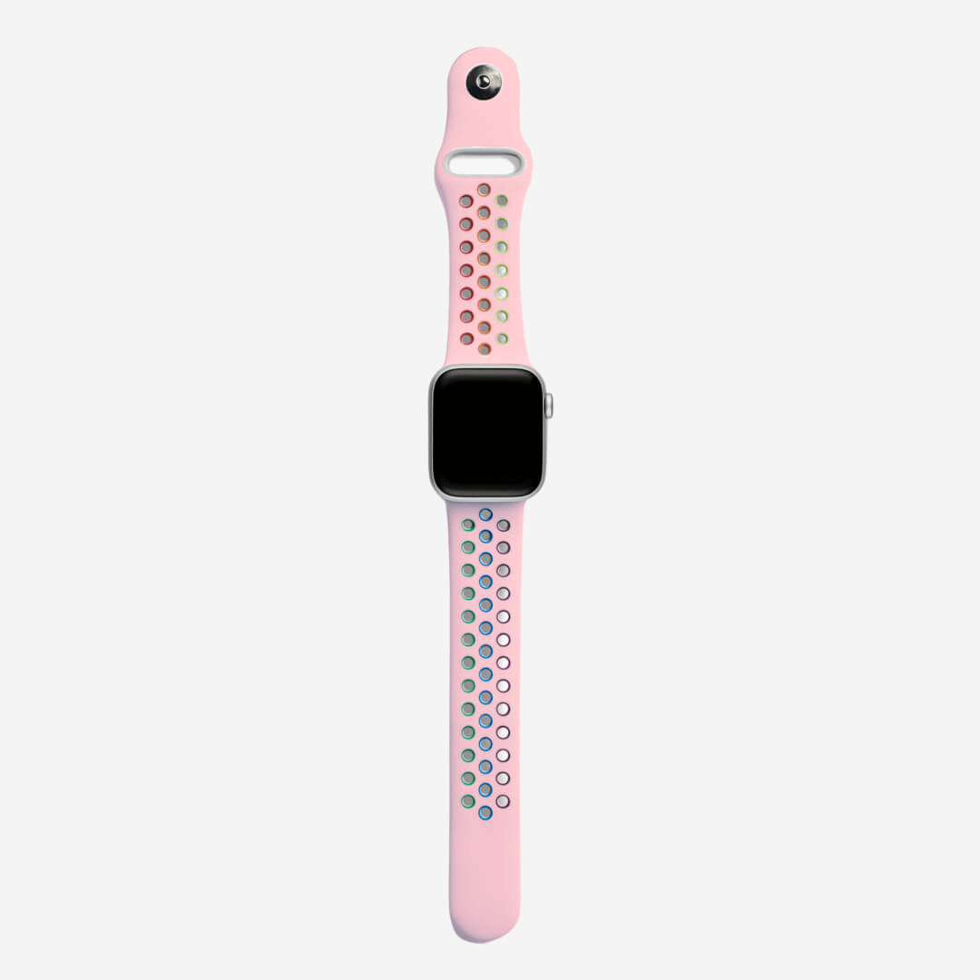 Silicone Sports Apple Watch Band Pink Pride The Salty Fox