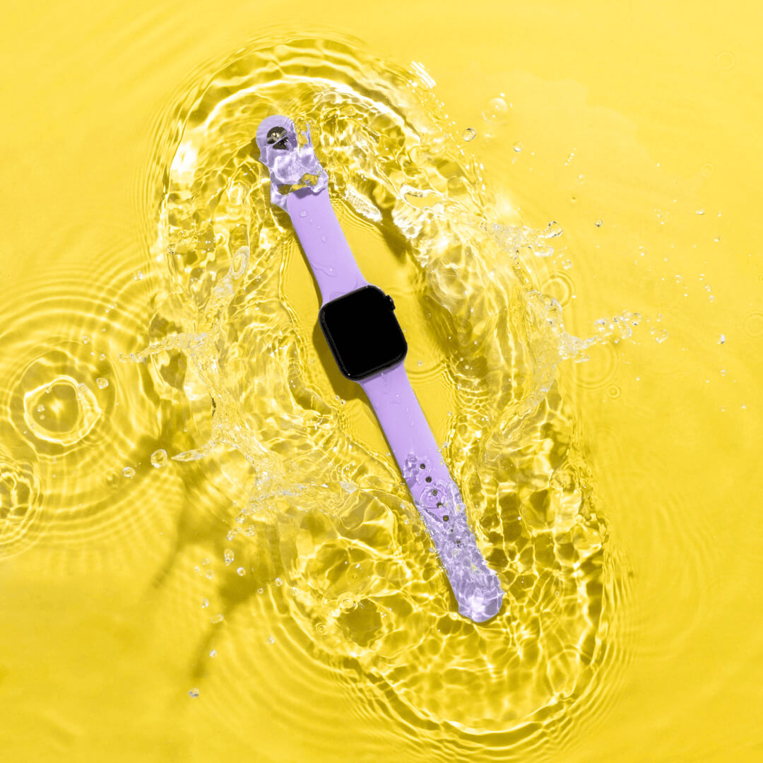 Classic Silicone Apple Watch Band - Lilac - Styled