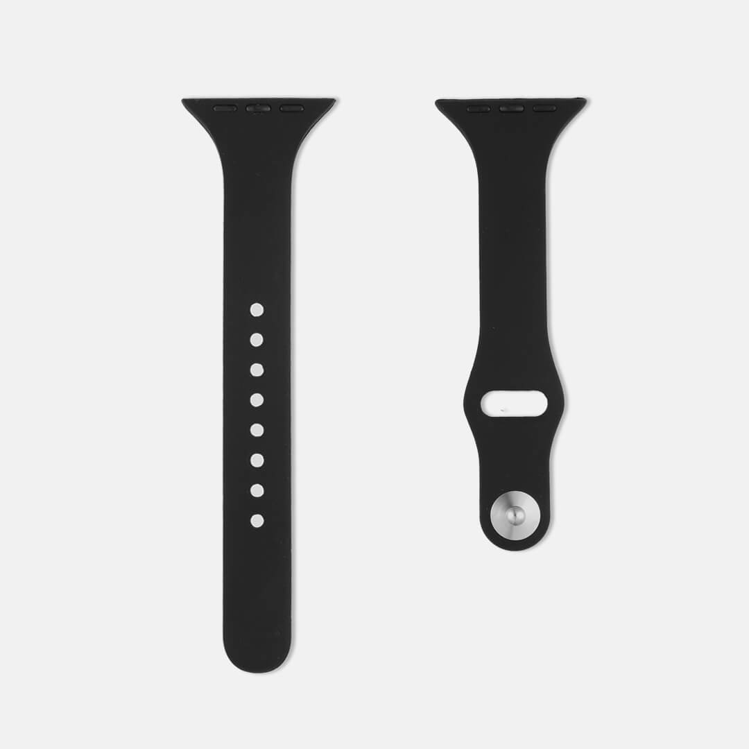 Slim Silicone Apple Watch Band - Black