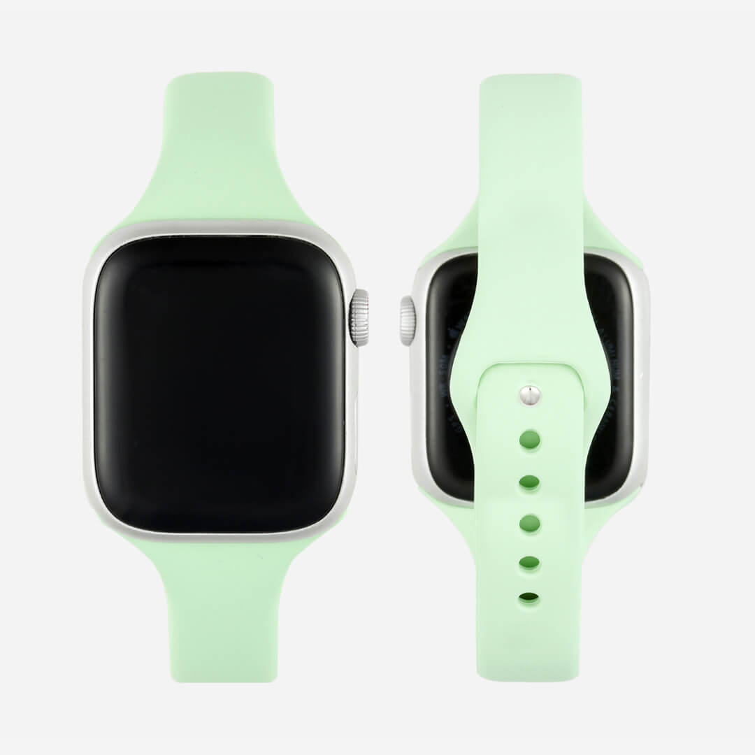 Slim Silicone Apple Watch Band - Pistachio