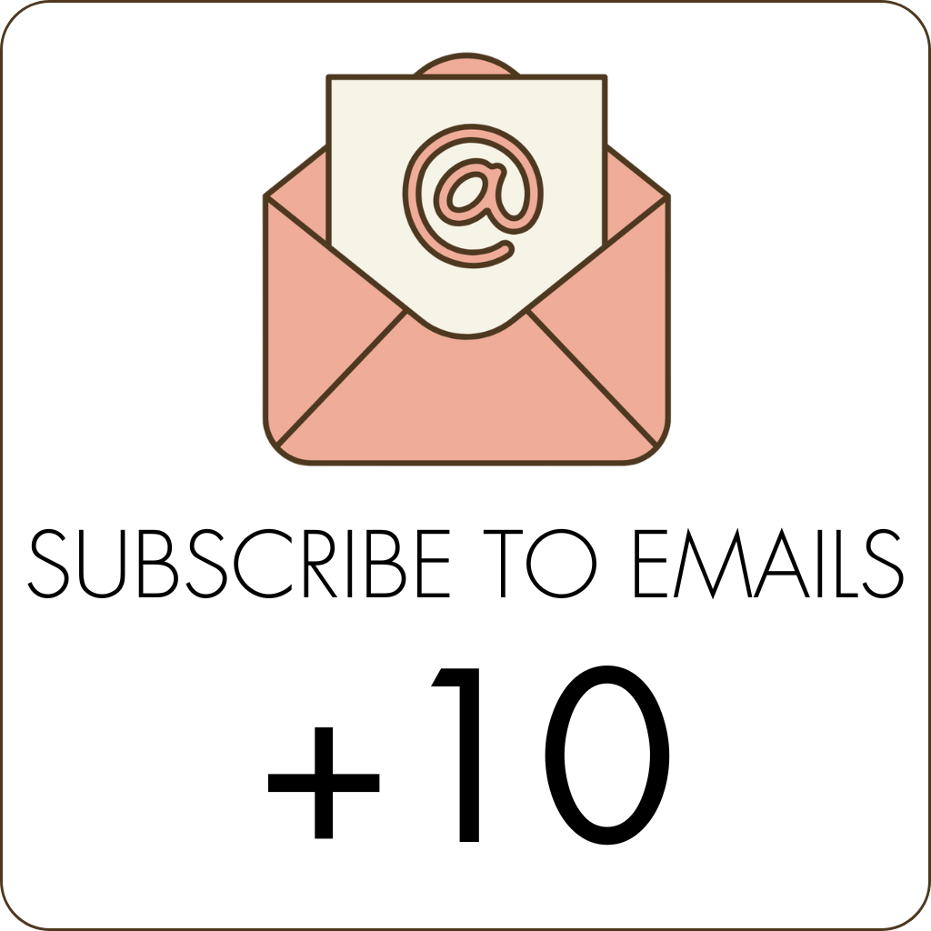 Subscribe to emails +10 points