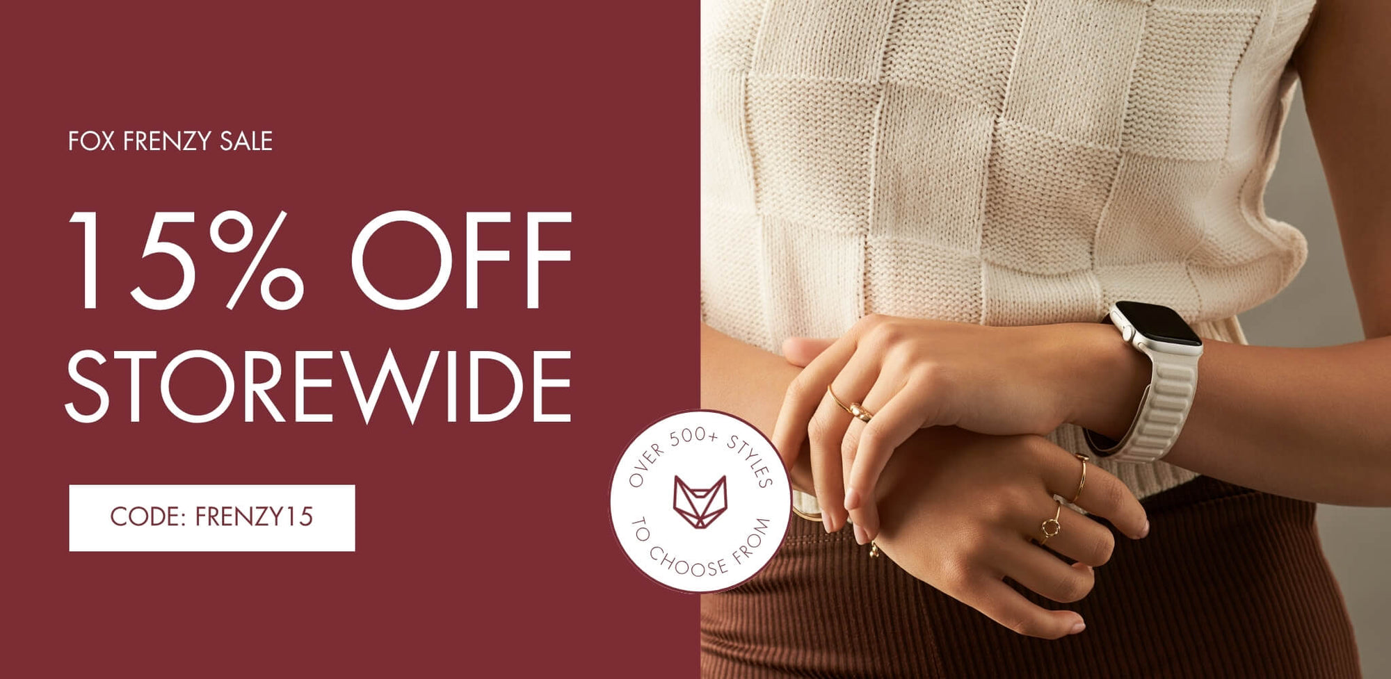 Fox Frenzy Sale: 15% Off Storewide {Code: FRENZY15}