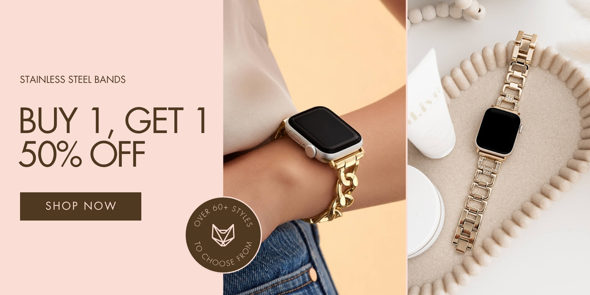 Stainless Steel Bands: Buy 1 Get 1 50% Off {SHOP NOW}