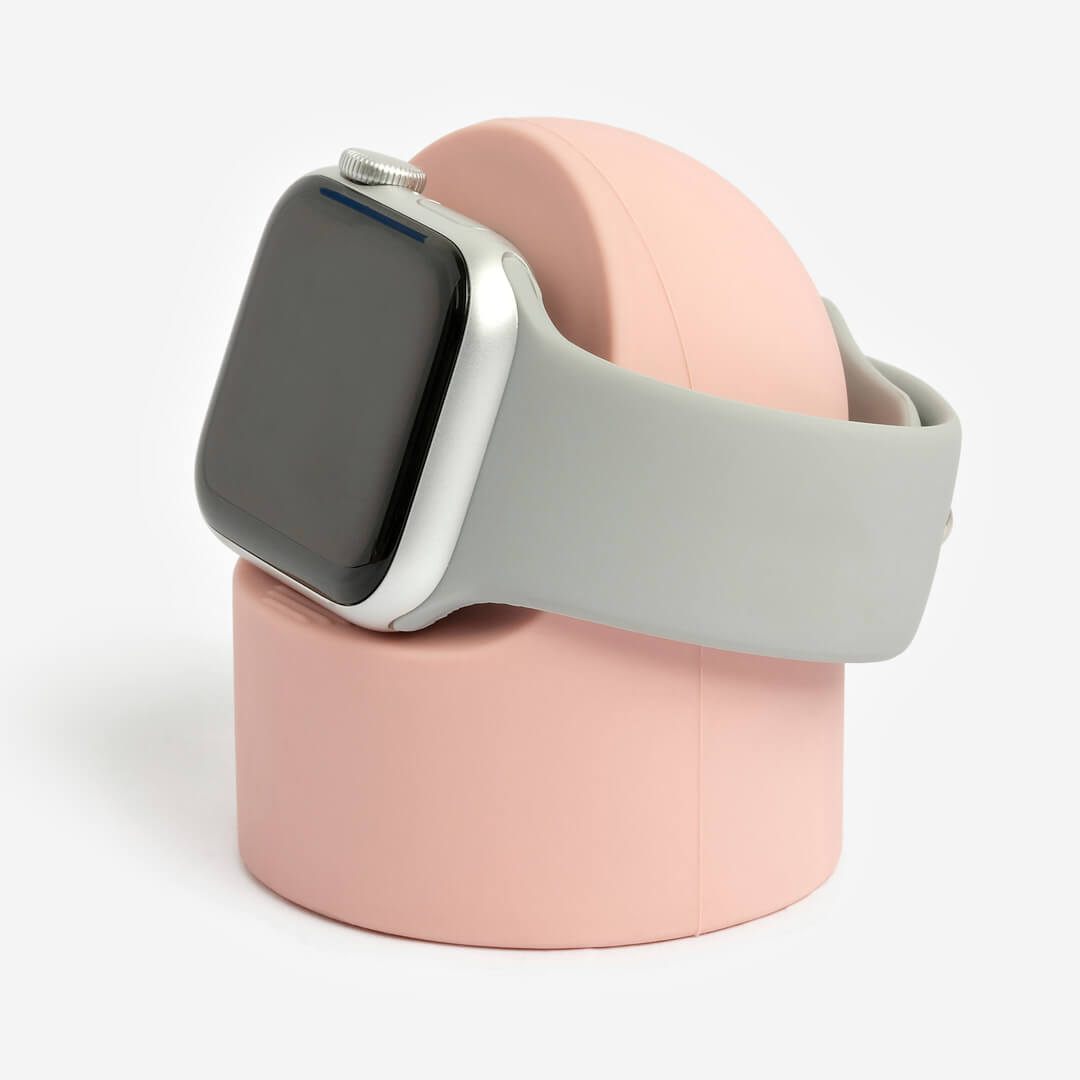 Bubble Silicone Apple Watch Stand - Pink