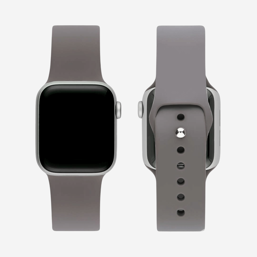 Classic Silicone Apple Watch Band - Gravel