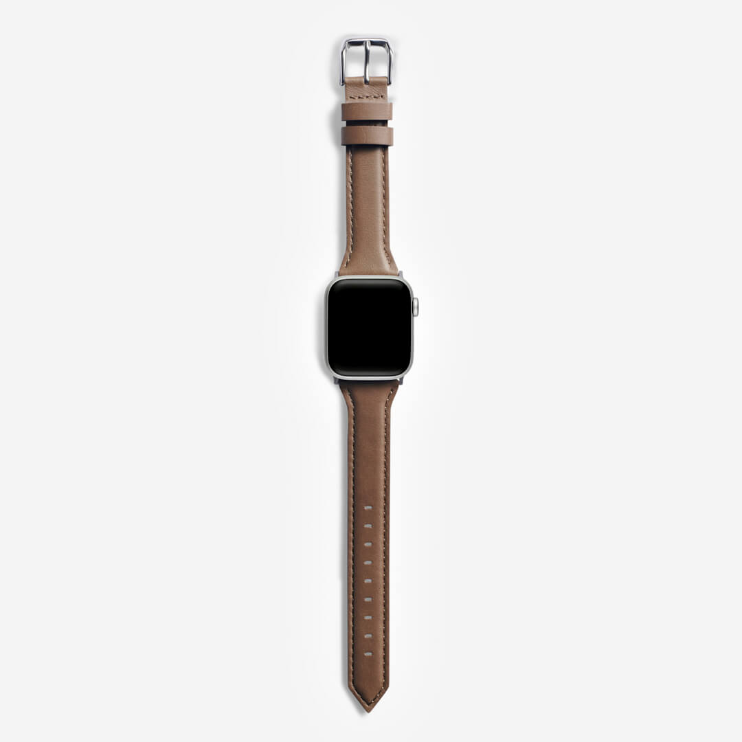 Slim Leather Apple Watch Band - Oyster