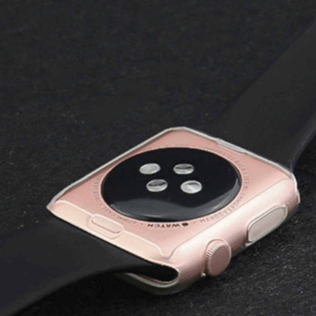 Rose gold apple watch with black sport band shop