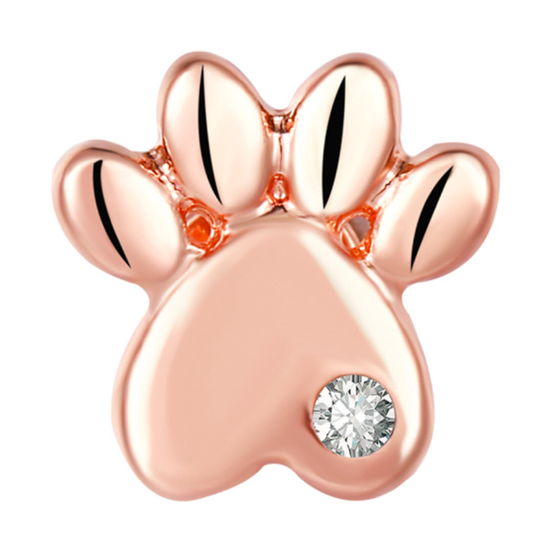 Paw Print Apple Watch Charm - Rose Gold